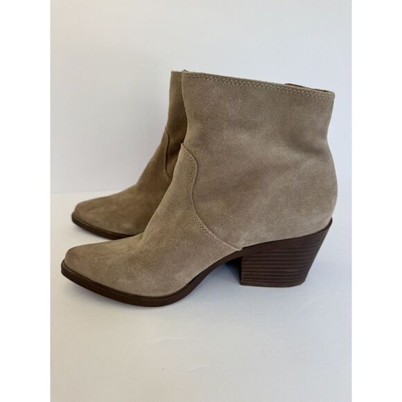 Lucky Brand Wallinda Dune Heeled Booties Women's Size 8.5‎ - Picture 1 of 10